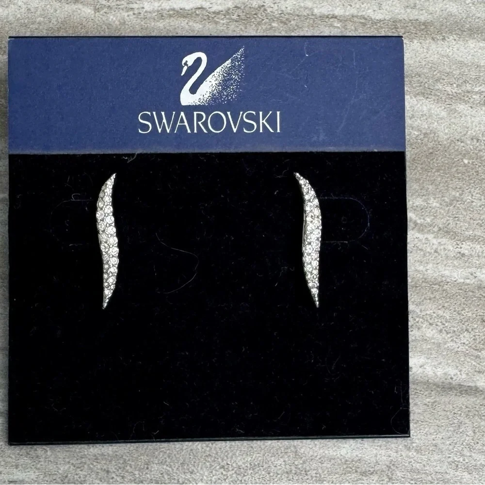 NEW! Swarovski Aline Crystal 14k Gold Post Earrings